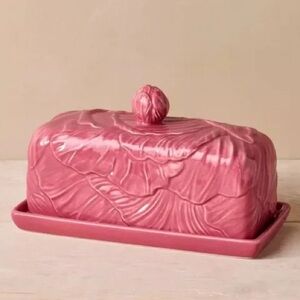 JOHN DERIAN NEW cabbage ceramic butter dish